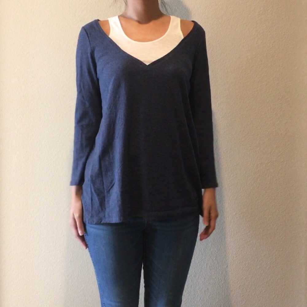 NEW Two by Vince Camuto Layered Top